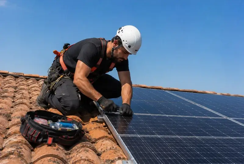Maintenance et monitoring de panneaux solaires à Chênex