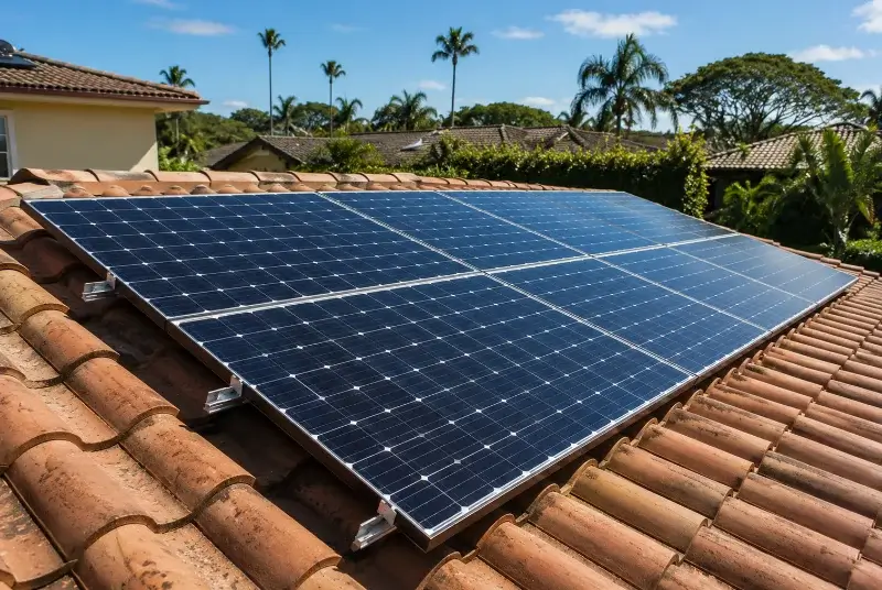 Installation de panneaux solaires à Chênex